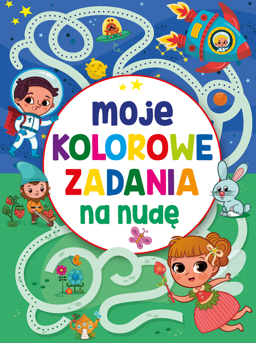 Moje kolorowe zadania na nudę Wydawnictwo Olesiejuk